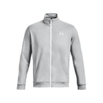 Under Armour Veste en Tricot Sportstyle Sweat-Shirt Homme, Gris Mod/Blanc, XXL