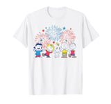 Peanuts - Snoopy Charlie Brown Linus Lucy Sally Fireworks T-Shirt