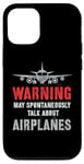 Coque pour iPhone 12/12 Pro Vintage Je pourrais parler spontanément d'avions Fly Model