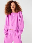 adidas Originals Womens Sweatshirt - Pink, Pink, Size L, Women