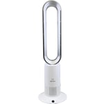 DBL MAX PRO XL Bladeless Fan Heater and Cooler White and Silver