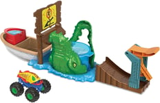 Hot Wheels Monster Trucks Swamp Chomp Playset Colour Shifter