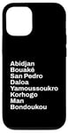 Coque pour iPhone 12/12 Pro Voyage en Côte d'Ivoire Villes et Villes