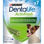 PURINA DENTALIFE ACTIVFRESH MINI | Friandises pour Chiens de Petite Taille | 7 Bâtonnets à Mâcher |Spiruline et Miel | Lot de 1 | 115 g