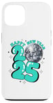 iPhone 13 New Year 2025 Disco Ball Party NYE New Year Eve Retro Aqua Case