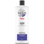Shampooing Nettoyant System 6 3 Étapes pour les cheveux Traités Chimiquement avec Perte Régulière des Cheveux NIOXIN 1 000 ml