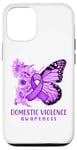 iPhone 13 Purple Butterfly Ribbon Domestic Violence Awareness Support Case