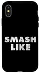 Coque pour iPhone X/XS Citation de Smash Like pour les blogueurs des médias sociaux