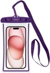 Celly Splash Bag IPX8 vanntett (iPhone) - Lila