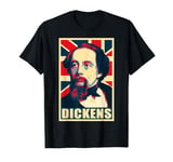 Charles Dickens Propaganda Poster Pop Art T-Shirt