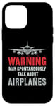 Coque pour iPhone 12 mini Vintage Je pourrais parler spontanément d'avions Fly Model