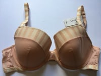 Ultimo Almond Fuller Bust Underwired Plunge Bra Rrp £30 34dd, 34e, 36dd