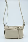 Puccio Pucci Women's TRLBC100182 Leather Bag, Beige, 21x14x4