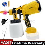 1000ML Electric Spray Gun for Dewalt 20V Li-ion Battery Cordless Paint Sprayer 