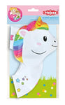 Heless Bouée de Natation pour poupée Licorne Henri Taille 35-45 cm, 10122155, Blanc/Jardin Opulent, L