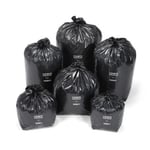 Raja Sac poubelle RAJA 100L noir recyclé forte résistance - Lot de 200 sacs