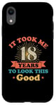 Coque pour iPhone XR Live Legend 18th years Vintage Birthday Party Celebration