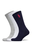 Polo Ralph Lauren Underwear Big Pony Crew Sock 3-Pack Grå