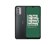 Nokia G42 5G 6.56” HD+ Smartphone Featuring Triple rear 50MP AI camera, 6GB/128GB Storage, 3-day battery life, Android 13, OZO 3D audio capture, QuickFix repairability and Dual SIM - Grey