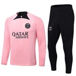 Paris, Atletico Madrid, Inter Milan, Liverpool, Marseille Brasilien Långärmad tröja, vuxen och barns träningsdräkt, fotbollströja set Rosa L Pink