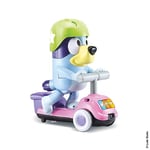 VTech - Bluey, Trotti-Bluey Interactive, Chien Interactif sur Trottinette, Figurine Animée 27 cm, Jouet Électronique Sons et Lumières, Cadeau Enfant de 3 Ans à 7 Ans - Contenu en Français