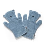 Sebra Badehanskesett i frotte, Milo, powder blue