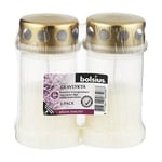 Bolsius Oljeljus med guldlock, 2-pack