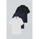 Polo Polo Club  PACK 3 - RIGBY GO POLO MC SS B-N-W