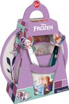 Disney Set Pappa 5 pezzi lilla e bianco in plastica Frozen Elsa Anna Olaf piatti bicchiere posate