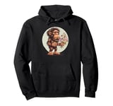 Ice age cave man picks flowers costume Pullover Hoodie