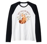 Don't Touch My Snacks Red Panda Bamboo Cute Funny Kawaii Raglan Baseball Tee