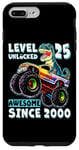 iPhone 7 Plus/8 Plus Level 25 Unlocked T Rex Monster Truck Dinosaur 25th Birthday Case