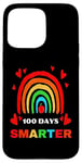 Coque pour iPhone 15 Pro Max 100 jours plus intelligent, enseignant ou étudiant 100e jour d'école