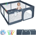 YIFOV Baby Playpen for Babies and Toddlers: Baby Plan Pen with Anti-Collision F