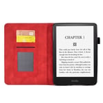 Amazon Kindle Paperwhite 11th gen (2021) Snyggt fodral med kortfack, röd