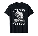 Beaver Respect The Locals Simple Native Pride Nature Lover T-Shirt