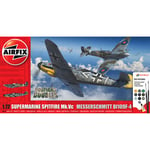 Airfix A50194 Spitfire Mk.Vc vs Bf109F-4 Dogfight Double 1:72 Model Kit