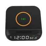 Wireless Charging Alarm Clock 3-In-1 Wireless Charger Fast 15W Charging9641