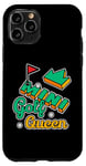 Coque pour iPhone 11 Pro Mini joueur de golf pour femme et fille