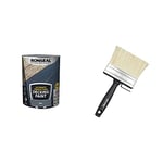 RONSEAL ULTIMATE DECKING PAINT SLATE 5L & Essen 4.0" Block Brush