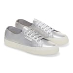 Superga Womens/Ladies 2750 Nappa Leather Trainers (Grey Silver/Avorio) - Size UK 3.5