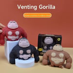 Stretchiga apa-leksaker, Splat apa stressleksak, Squeeze apa splat-leksaker, Stressavlastande fidgetleksaker Stress Squeeze Gorilla-leksaker Black