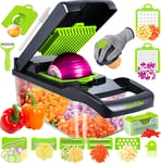 Swetfela 18 in 1 Vegetable Chopper, Mandoline Vegetable Slicer Multifunctional,