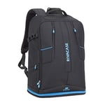 RIVACASE 7890 16" Backpack - Fits DJI Phantom 3 or 4 and Other Similar Quadcopters and Flying Cameras - Shock Absorbing EVA-Padding, Black/Blue