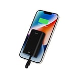 iWALK Compact Batterie Externe 9000mAh Chargeur Portable avec Câble Intégré, Mini Power Bank Compatible avec iPhone 14/14 Plus/14 Pro Max/13/13 Mini/13 Pro Max/12/12 Mini/12 Pro/11/XR/XS/X/8/7/6