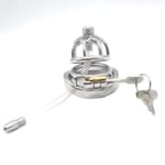 Luckly77 Plum Blossom Head Metal Chastity Belt Chastity Lock Interest Queen Teaches Male SM Chastity Belt (Size : 40mm)