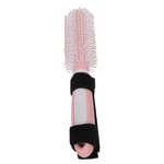 Handicapped Auxiliary Comb Portable Plastic Handle Comb Hair Brush For Elder LSO