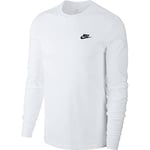 Nike AR5193-100 M NSW CLUB TEE - LS Sweatshirt Men's WHITE/BLACK 4XL