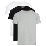 Tommy Hilfiger Stretch VN Tee SS 3PACK UM0UM03137 T-Shirt à Manches Courtes, Multicolore (Black/White/Grey Heather), XXL Homme