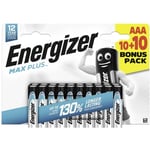 Energizer Max Plus Pile LR3 (AAA) alcaline(s) 1.5 V 20 pc(s)